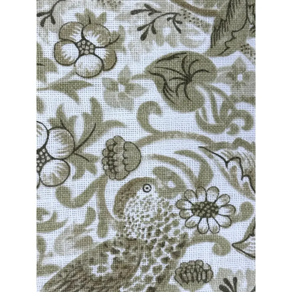 William Morris & Co Placemats Strawberry Thief Cotton Fabric 13x19 4 Sage Green